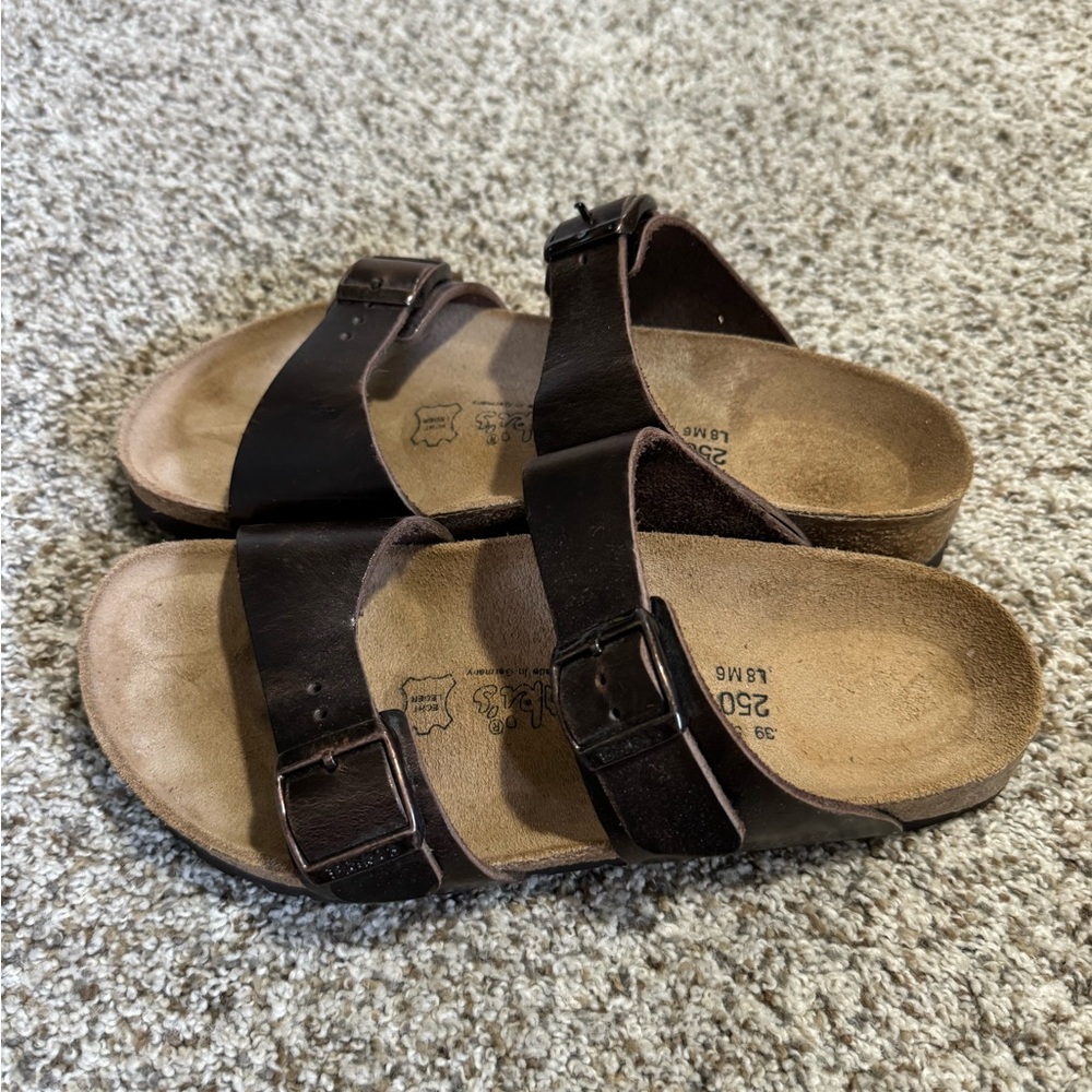Birkenstock Birki’s Leather Sandals- 39 (US8)